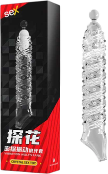 Насадка Passion Crystal Skin Penishulle Vibro з вібрацією для збільшення пеніса (ROZ6501103914)