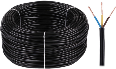 Kabel elektryczny Elektrokabel OMY 3x1.5 300/300V 100 m Black (5907702816845)