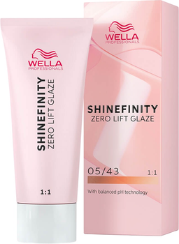 Krem-żel tonujący Wella Professionals Shinefinity Zero Lift Glaze 05/43 Hot Chili 60 ml (4064666058214)