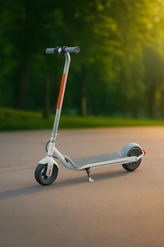 Дитячий електросамокат ELMAX для дітей від 6 років з LED-підсвіткою, 4Ah, сірий