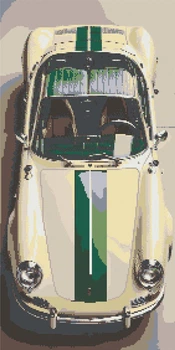 Алмазна мозаїка XXL Авто Порш 40х80 см Орігамі (OD5127)