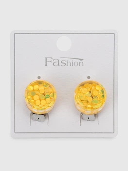 Серьги на клипсе для девочки XF11118 Желтый (2000990555571) shop (2000990555571)