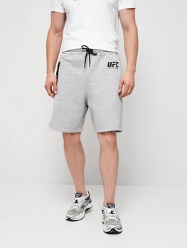 Шорти бавовняні короткі чоловічі UFC UFCYE35065 2XL Світло-сірі (3609088137713)