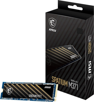 Накопитель SSD 500GB MSI Spatium M371 M.2 2280 PCIe 3.0 x4 NVMe 3D NAND TLC (S78-440K160-P83) Store