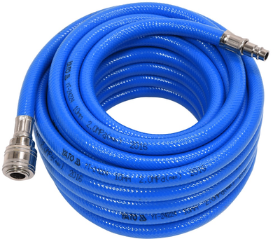 Wąż pneumatyczny zbrojony PVC Yato z szybkozłączami YT-24224 10 mm x 10 m (5906083242243)