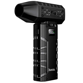 Портативный ручной турбо вентилятор Hoco HX67 |до 3.5 часов работы, 3000 мАг, 80 000 об/хв, LED дисплей|