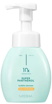 Очищуюча пінка Missha Super Panthenol Bubble Cleanser Oil Control Себорегулююча 200 мл (8809747961467)