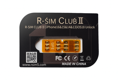 Чіп R-SIM CLUB 2 для розблокування iPhone 6–16 Pro Max | iOS 16–18.5 | Підтримка IMSI/QPE/E-SIM