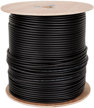 Kabel koncentryczny Cabletech F690 BV + żel 305 m Black (5901436707240)