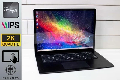 Ультратонкий ноутбук Microsoft Surface Laptop 3 Black 15” Ryzen 7 3780U 16RAM 512SSD QHD TOUCH 15" БУ - Б/У