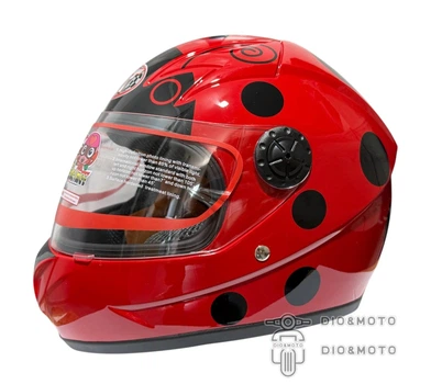 Шолом MotoTech HF-909 RED/E31 (дитячий закритий біле скло) Розмір - S