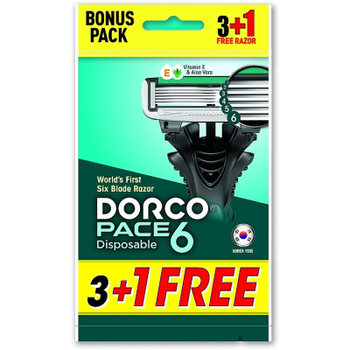 Бритва Dorco Pace 6 для мужчин 6 лезвий 4 шт. (8801038591247)