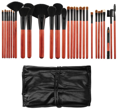 Zestaw pędzli do makijażu Tools For Beauty Mimo + etui 28 szt (5903018900018)