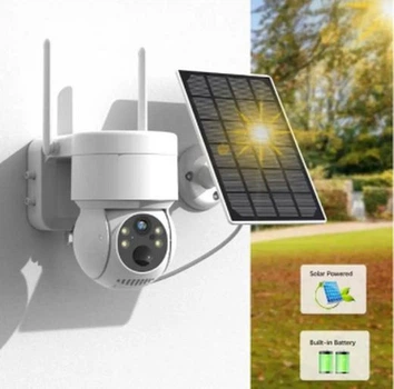 Солнечная охранная Wi-Fi IP-камера Wonsdar XM30-4MP-BY 3.6 мм с микрофоном и динамиком, приложение iCSee