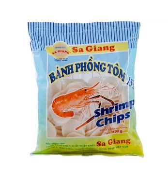 Чипсы креветочные 25 мм Sa Giang 100 г. (8934746017218)