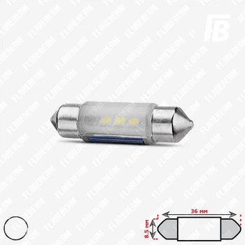 Лампа LED цоколь Festoon 36 мм (C5W) 12 В SMD 3030*03 (белый)