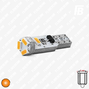 Лампа LED цоколь T5 (W1.2W безцокольна) 12 В SMD 3014*05 (оранжевий)