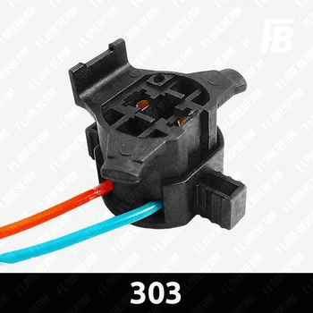 Патрон 303 (разъём крепление гнездо цоколь фишка фиксатор) для галогенной лампы H7 KIA Hyundai Mitsubishi
