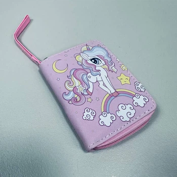 Кошелек детский "Единорог" 13,3х10х2,5 см A-Plus 2079 розовый