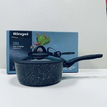 Ківш алюмінієвий зі скляою кришкою 20 см 2,2 л Ringel Zira RG-41006-20