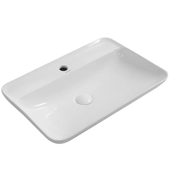 Раковина накладная Mixxus Premium BEVEL-0203 600х405х120 мм с отверстием под смеситель MP6513