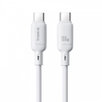 Кабель Baseus Silky Series Fast Charging Cable Type-C to Type-C 100W 1m White