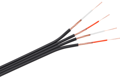 Kabel 4 x RCA 100m Black (5901436707486)