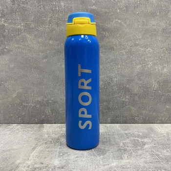 Термос-поилка c трубочкой 500 мл Sport Stenson MT-3455 Blue