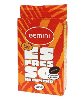 Кава мелена Gemini Espresso Насичена 250 г