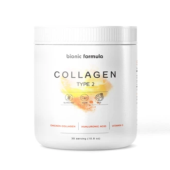 Collagen Коллаген 2 типа для суставов пептидный 10000 мг. с гиалуроновой кислотой витамином С Bionic Formula 60 порций