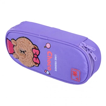 Пенал Yes Line Friends Pretty Choco PH-30 мягкий 533703 — для школы девочек первоклассницы фиолетовый.