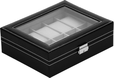 Шкатулка для годинників Springos HA1056 чорна 25 x 20 x 8 см (5907719433271)