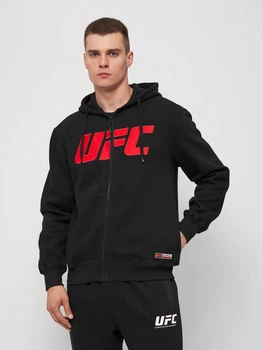Толстовка на блискавці чоловіча UFC UFCYE35069 L Чорна (3609088137935)