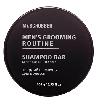 Твердый шампунь для волос Mr.Scrubber Men's Grooming Routine 100 мл (4823109701212)