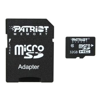 Карта пам'яті microSDHC (UHS-1) Patriot LX Series 32Gb class 10 (adapter SD) (PSF32GMCSDHC10)