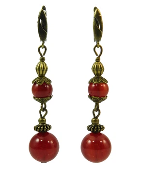 Сережки "Фіїнка" Сердолік 1Дизайн-Студія "FF" 13.10.29.052