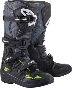 Мотоботи Alpinestars TECH 5, 7, Чорний/Сірий/Жовтий (2772122)