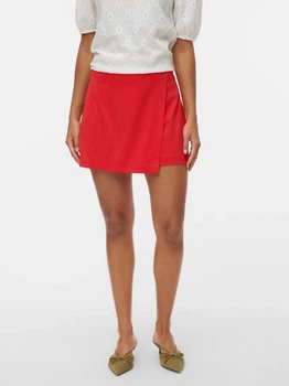 Юбка-шорты мини осенняя прямая женская Vero Moda 10332054-55727 XL High Risk Red (5715718852104)