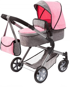 Коляска для ляльки Bayer Design City Neo 18125AA Сіро-рожева (4003336181258)