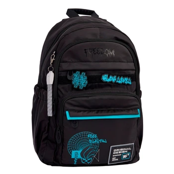 Рюкзак школьный YES TS-47 Freedom 45,5х31,5х15,5 см Черный (559921)
