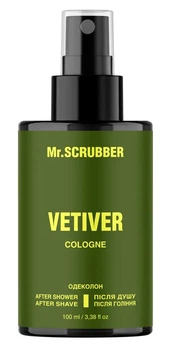 Одеколон после душа, после бритья Mr.Scrubber Vetiver 100 мл (4823109701977)