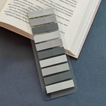 Наклейки закладки, стикеры закладки, наклейки, 3 цвета, 200 штук, пластиковые стикеры для книг. з-195