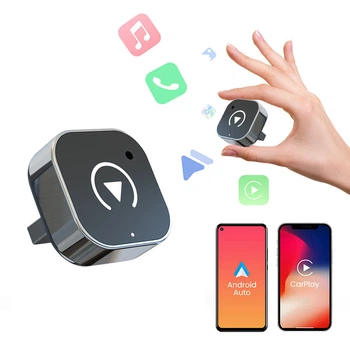 Беспроводной Карплей мини-адаптер флешка CarPlay и Android Auto 2 в 1 в машину для телефона iPhone и Android