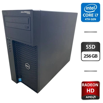 Рабочая станция Dell Precision T1700 Tower / Intel Core i7-4790 (4 (8) ядра по 3.6 - 4.0 GHz) / 16 GB DDR3 / 256 GB SSD / AMD Radeon HD 6750, 1 GB GDDR5, 128-bit / DVD-ROM б/у