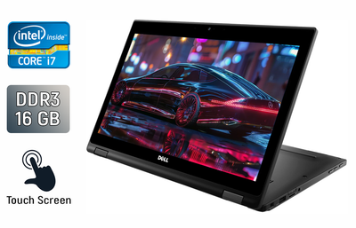 Нетбук-трансформер Dell Latitude 5289 / 12.5" (1920x1080) IPS Touch / Intel Core i7-7600U (2 (4) ядра по 2.8 - 3.9 GHz) / 16 GB DDR3 / 480 GB SSD / Intel HD Graphics 620 / HDMI / WebCam / Windows 10 б/у