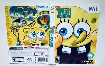 Обложка для игры SpongeBob Truth or Square - Nintendo Wii, Б/У