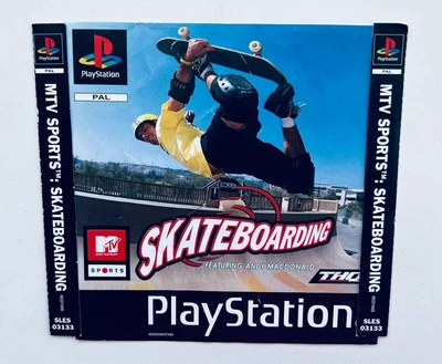 Передня + задня обкладинка для гри SIE MTV Sports Skateboarding - PS1, Б/В