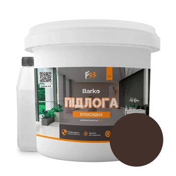 Епоксидна наливна підлога Barko 1 кг Коричневий