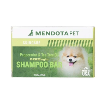 Органічний шампунь для собак DERMagic Organic Shampoo Bar PEPPERMINT and TEA TREE OIL з перцевою м'ятою і маслом чайного дерева в брикеті, 105 г