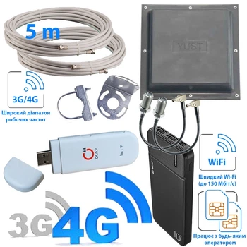 Комплект 3G/4G інтернет OLAX F90 антена mimo + кабель 5м + перехідники + павербанк 10000 mAh